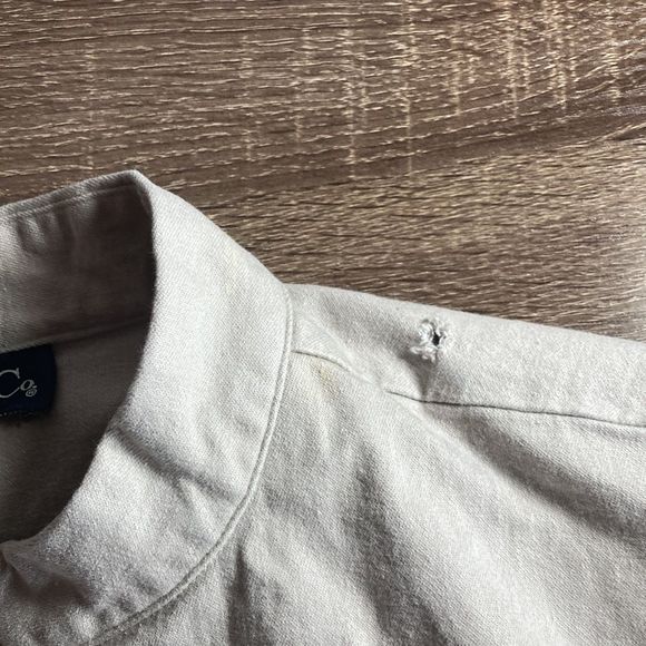 Womens 1X Vintage Denim & Co Tan Embroidered Floral boho Jacket - Picture 3 of 13